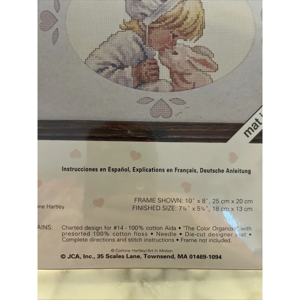 Kisses Bunny Child Picture Easter Rabbit Cross Stitch Kit Unopened Love Notes